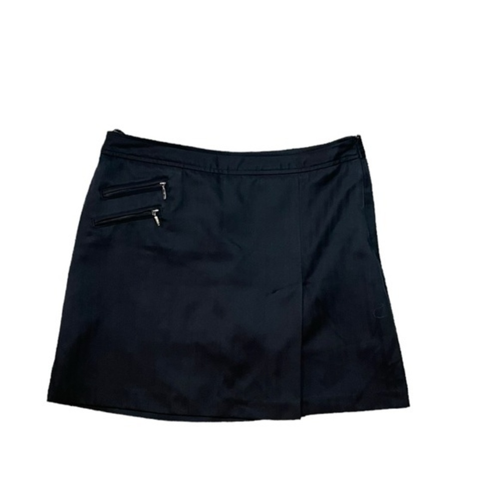 Izod Golf Black Golf Skirt with Shorts Underneath Side Zip Closure Size 10